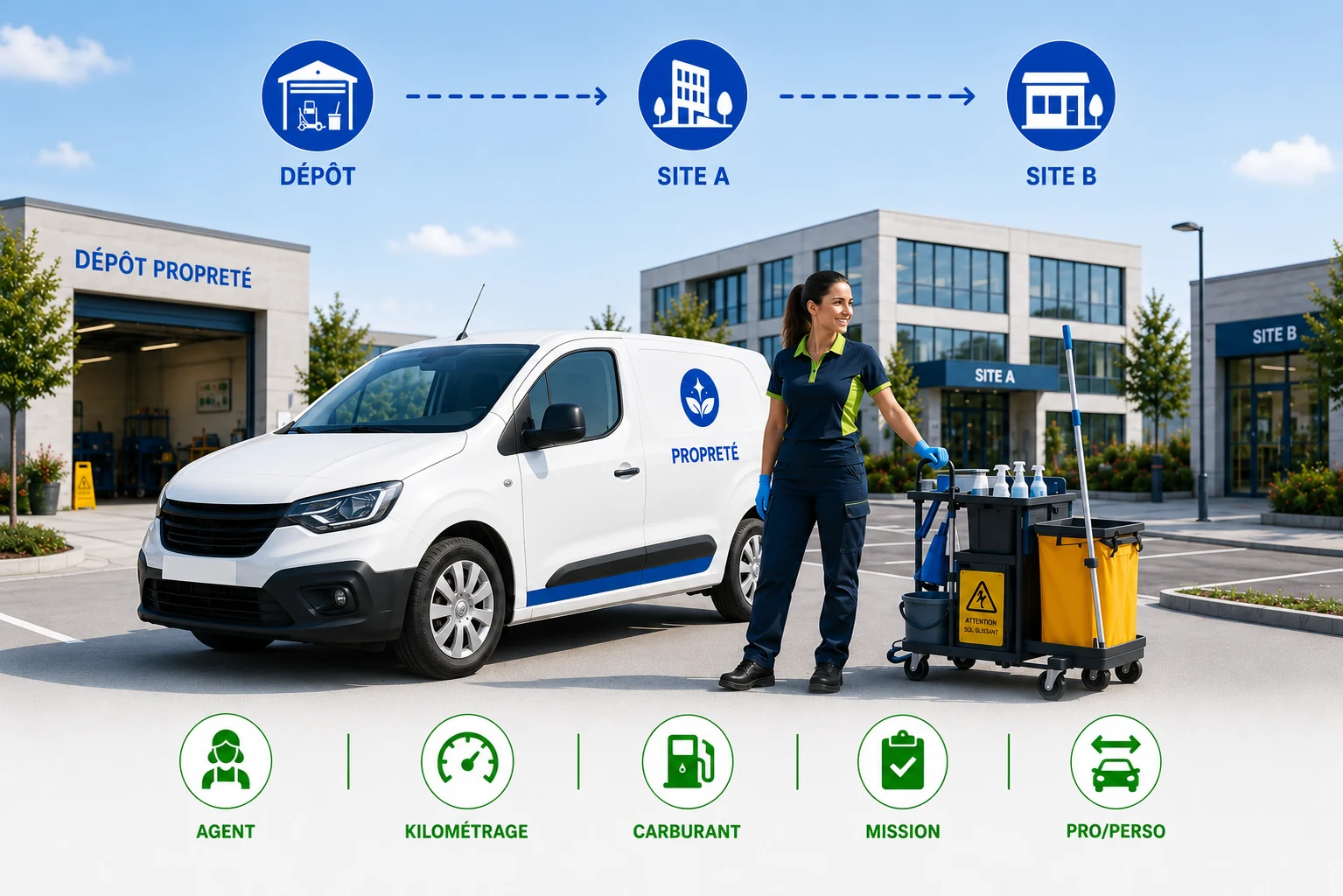 Illustration Propreté / Multiservices